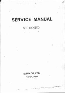 Elmo ST 1200 manual. Camera Instructions.
